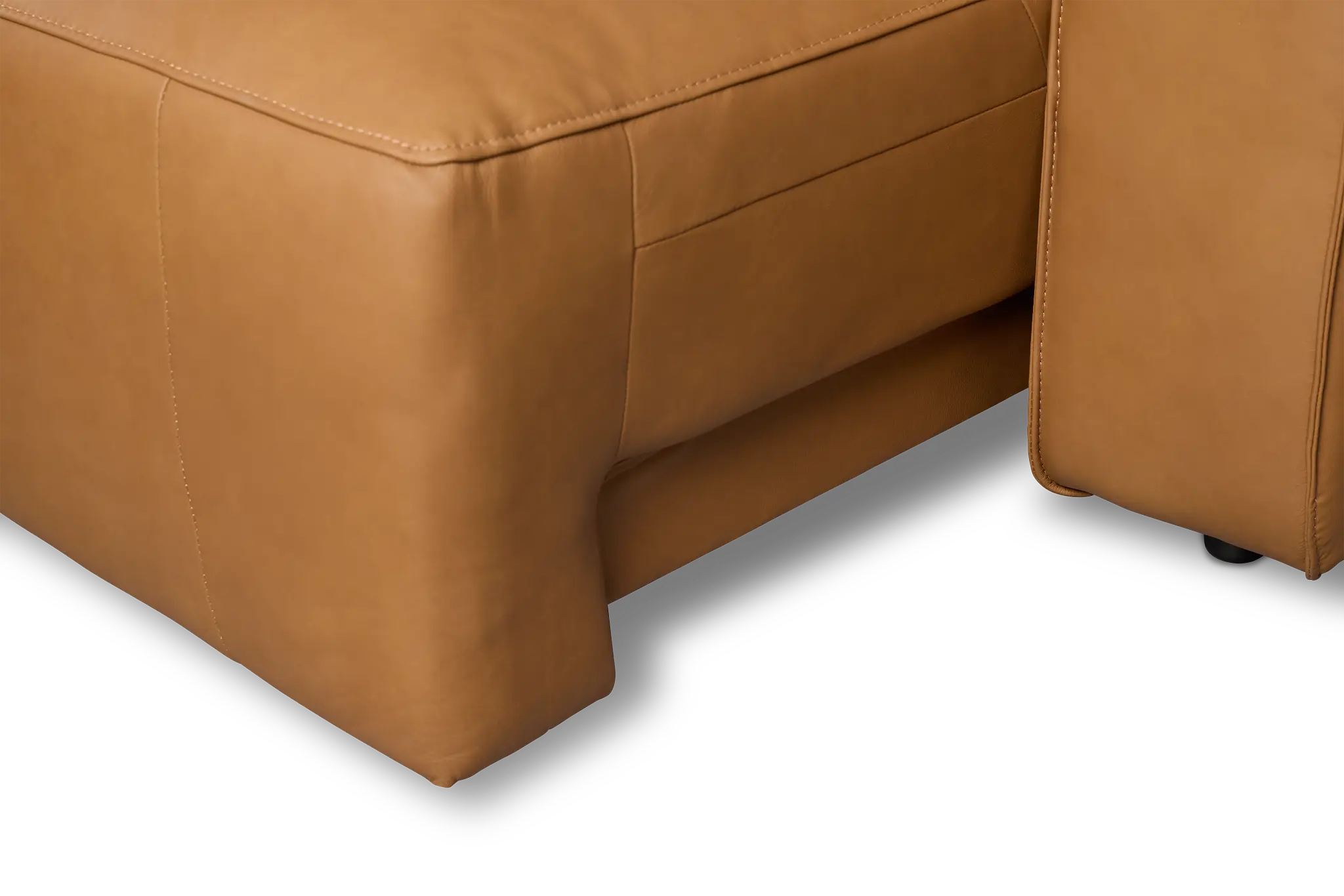 Rudy Brown Lthr/vinyl Left Power Extension Chaise Sectional Rudy Brown Lthr/vinyl Left Power Extension Chaise Sectional