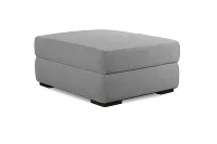 Edgewater Suave Gray Ottoman