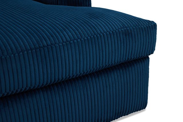 Charlie Dark Blue Fabric Chaise