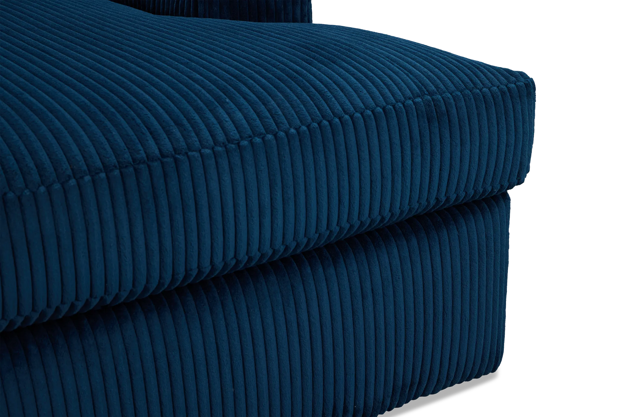 Charlie Dark Blue Fabric Chaise