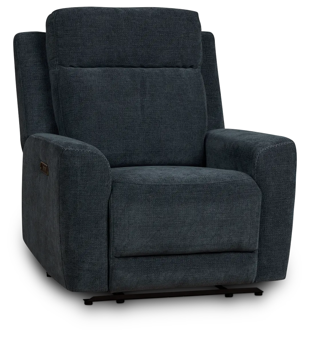 Dean Dark Blue Fabric Power Recliner Dean Dark Blue Fabric Power Recliner