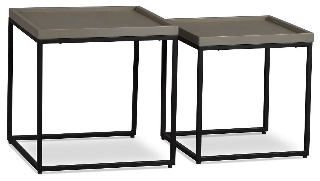 Blaine Gray Set Of 2 Nesting Tables