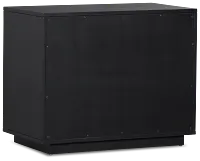 Highland Black 3-drawer Nightstand