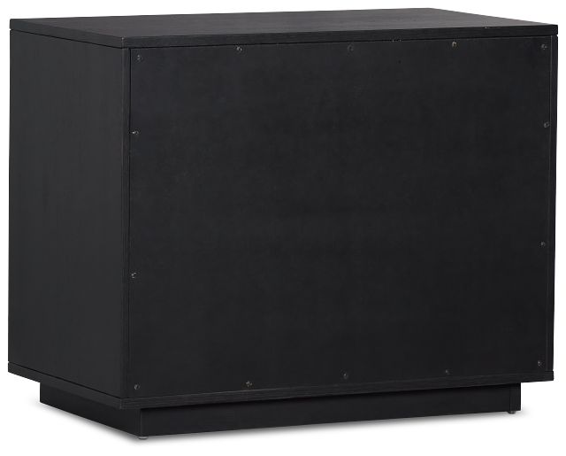 Highland Black 3-drawer Nightstand