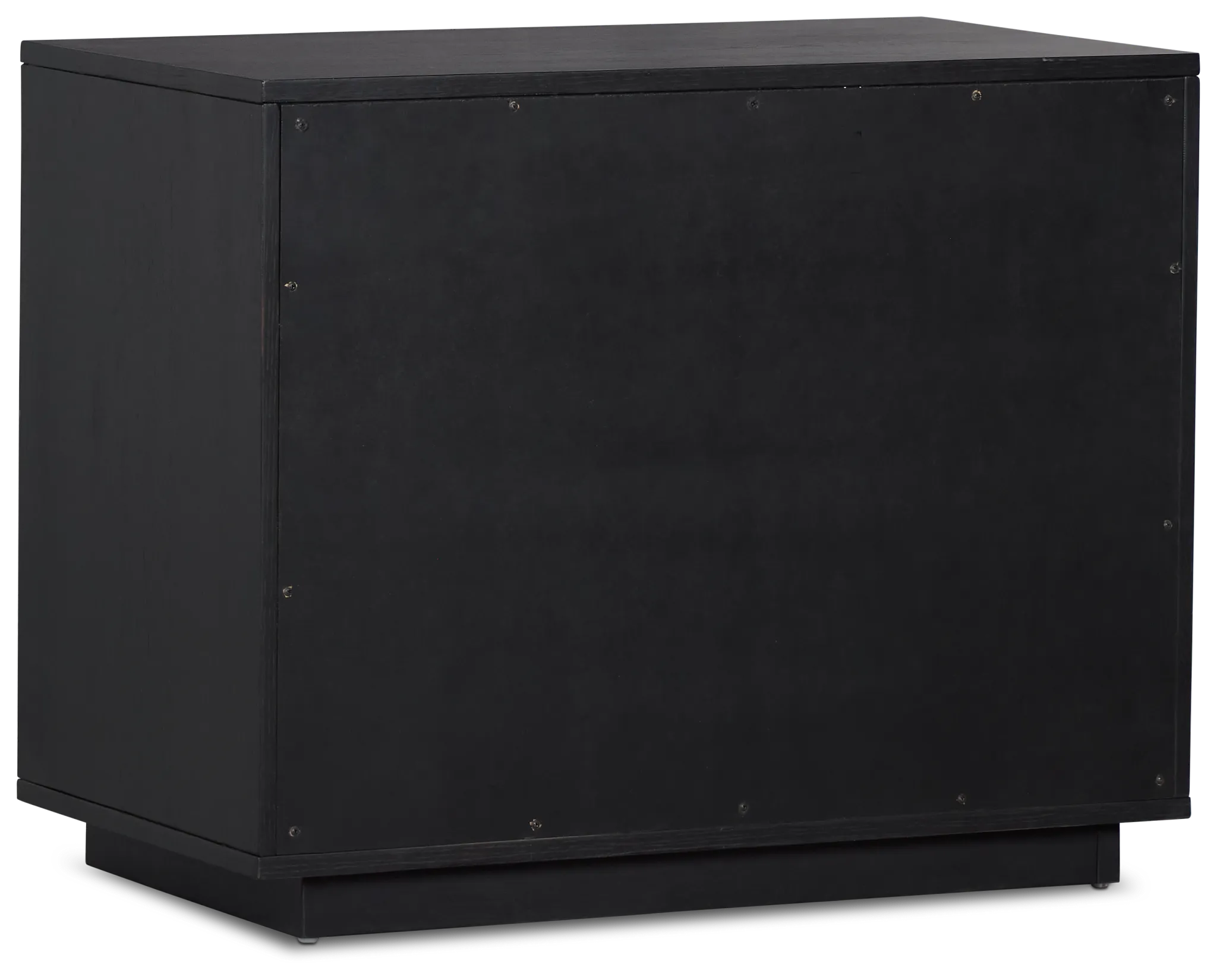 Highland Black 3-drawer Nightstand