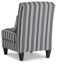 Amuse Blue Stripe Accent Chair