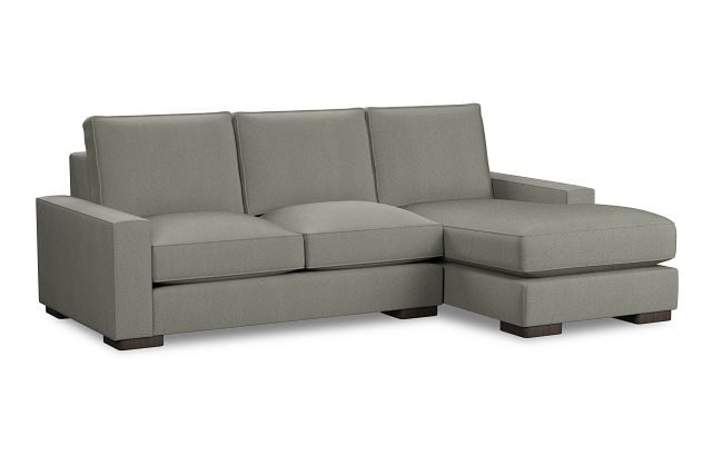 Edgewater Delray Pewter Right Chaise Sectional