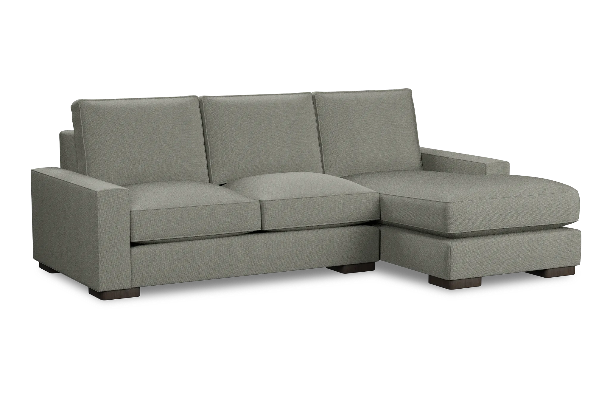 Edgewater Delray Pewter Right Chaise Sectional