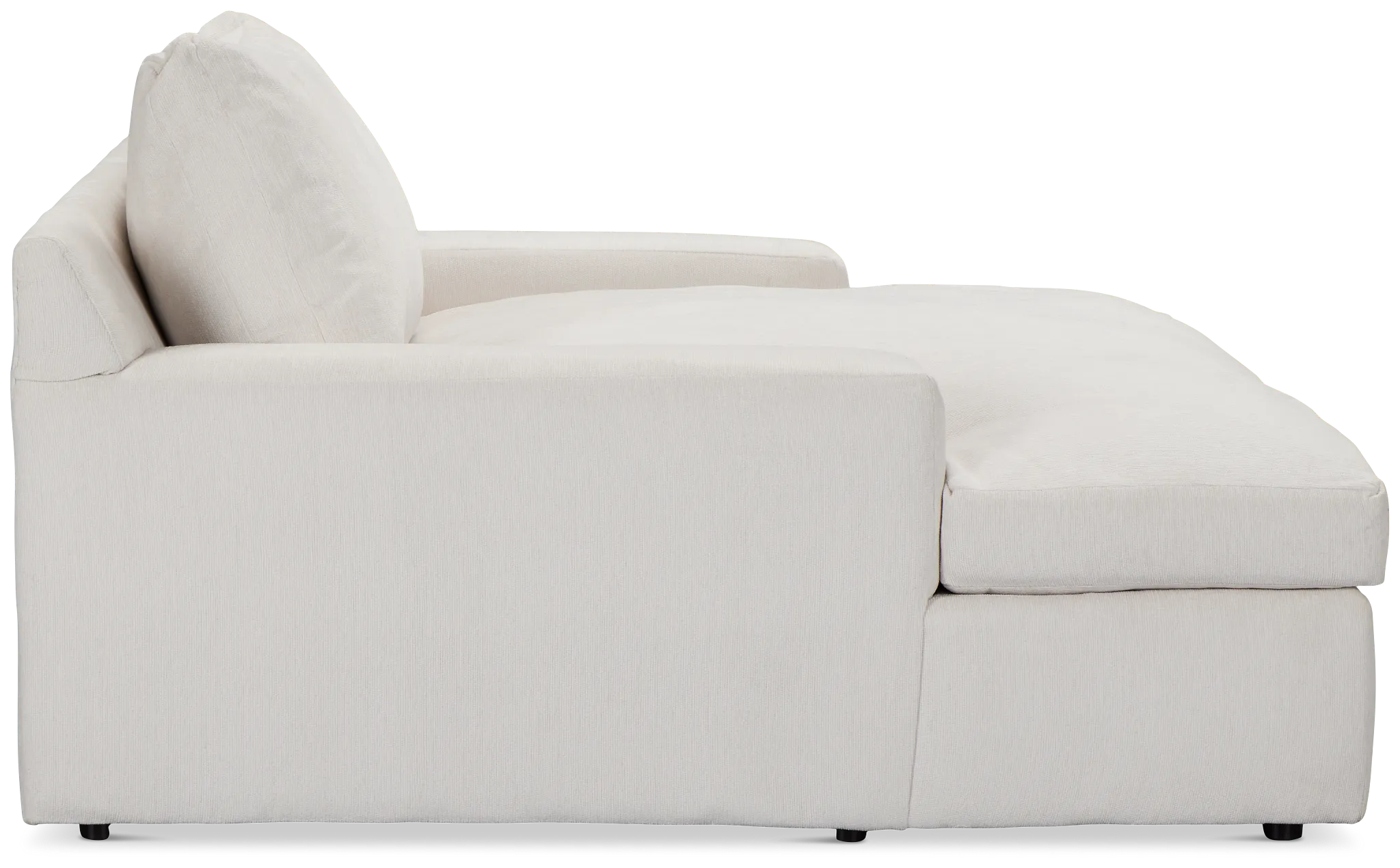 Stella Ivory Fabric Chaise