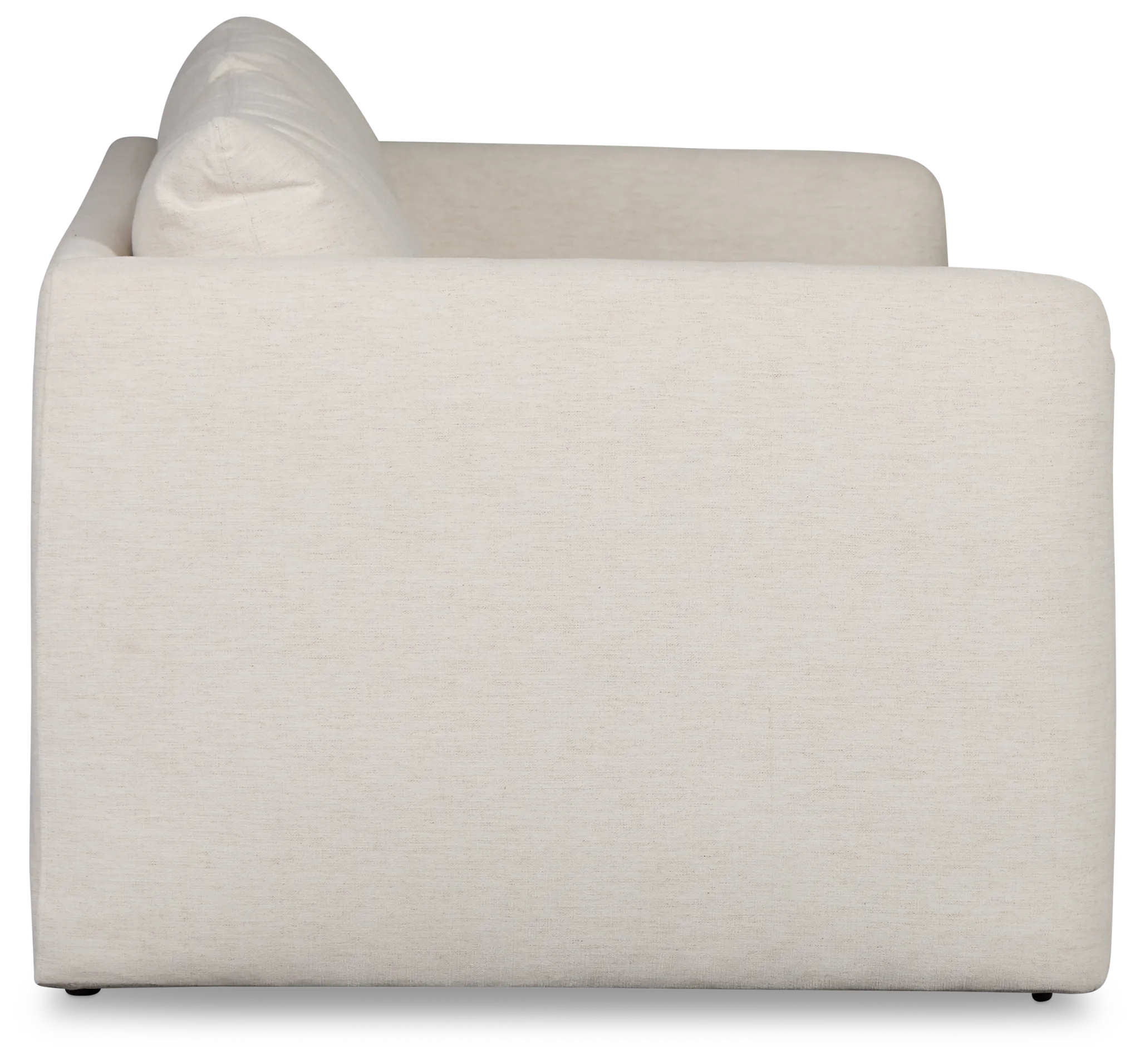 Serena White Fabric 2-piece Modular Sofa