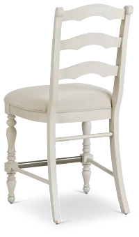 Savannah Ivory 24" Upholstered Barstool