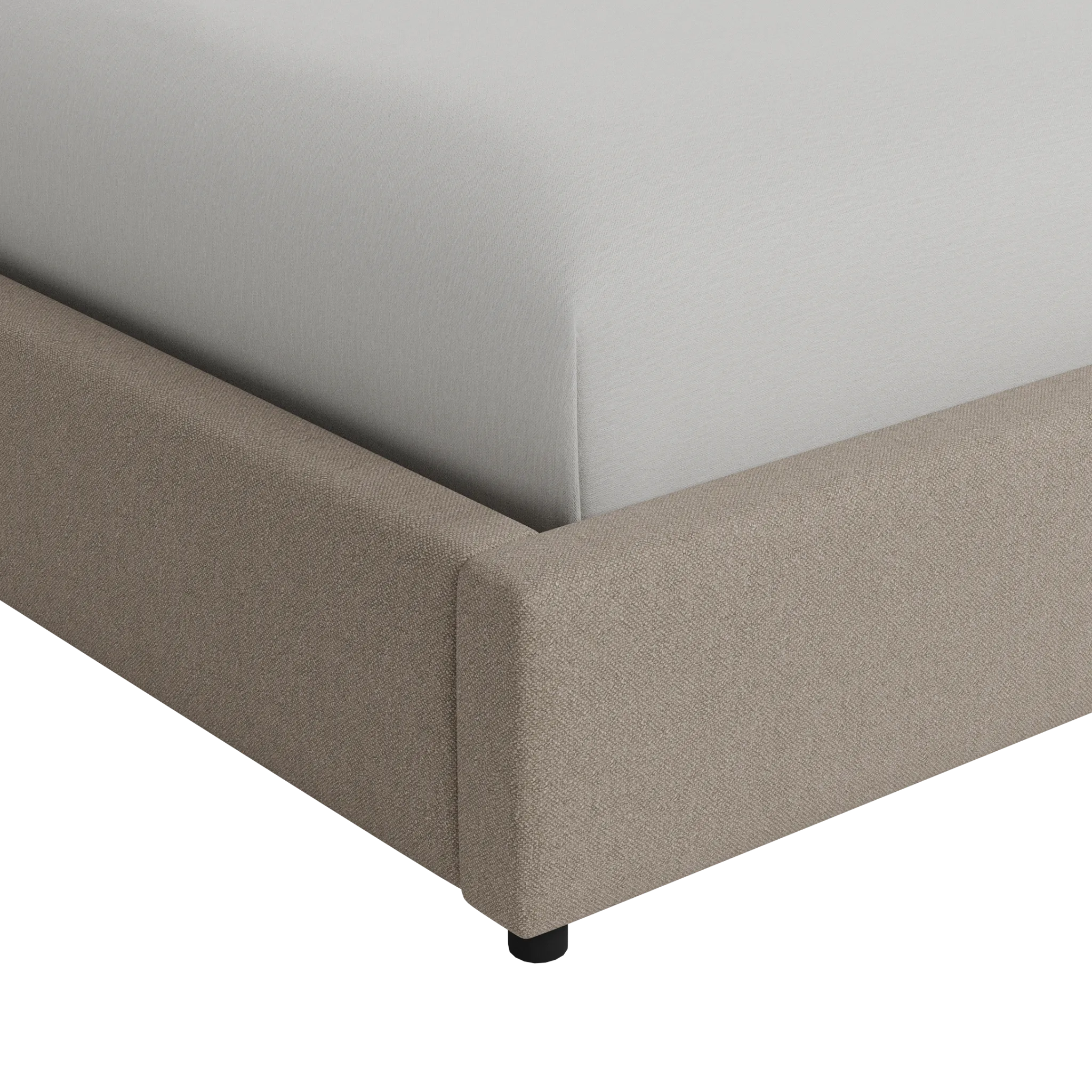 Grayton Elite Brown 54" Upholstered Platform Bed