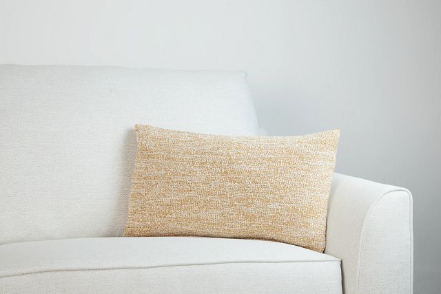 Baxter Yellow Lumbar Accent Pillow