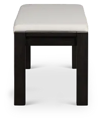 Jackson White Upholstered Dining Bench