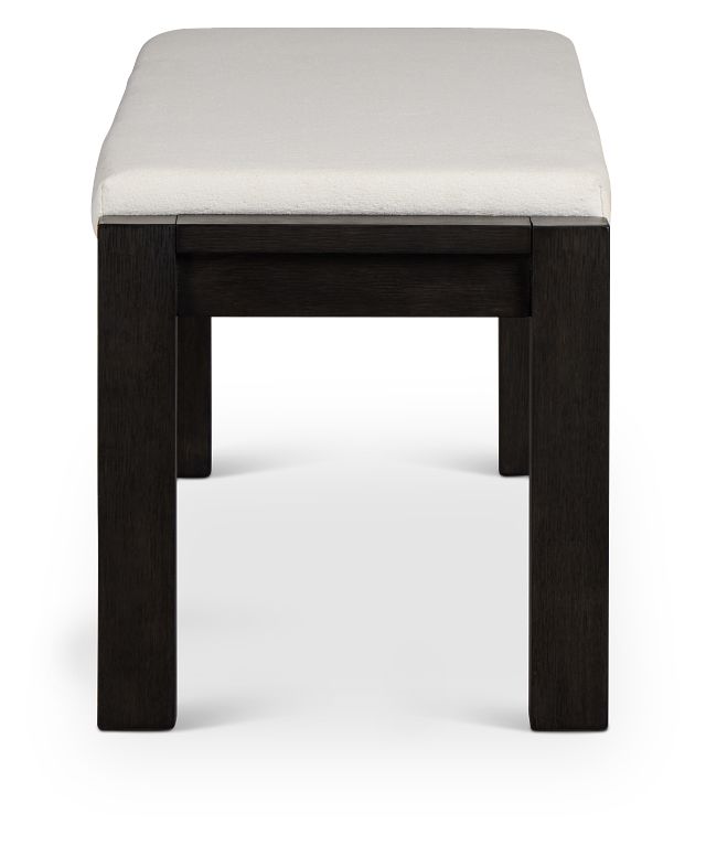Jackson White Upholstered Dining Bench