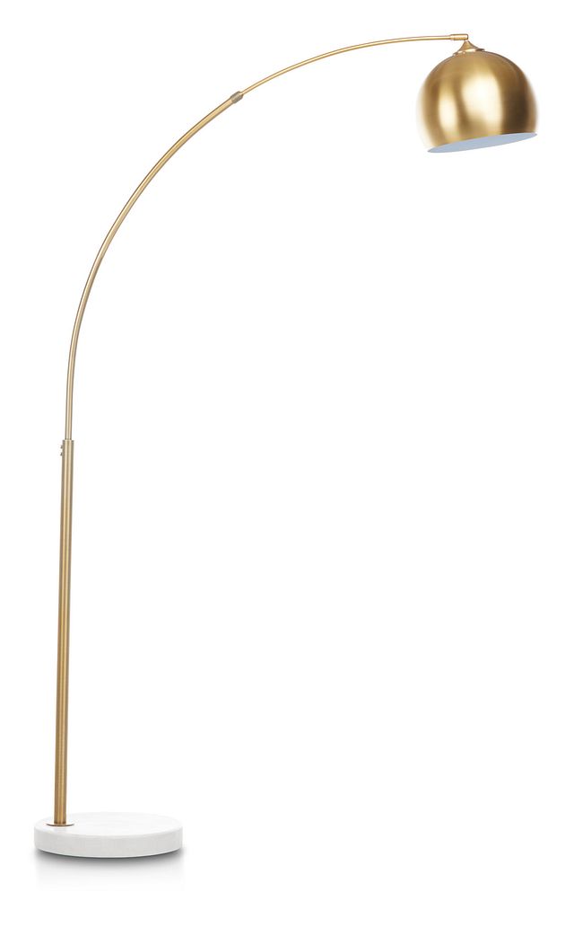 gold floor lamp arc