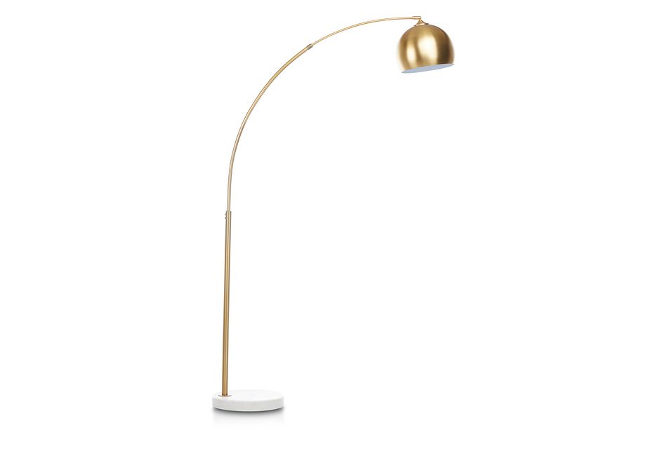 Imanni Gold Arc Floor Lamp Home Accents Lighting City Furniture