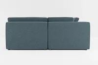 Destin Elevation Dark Blue Fabric 8-piece Pit Sectional