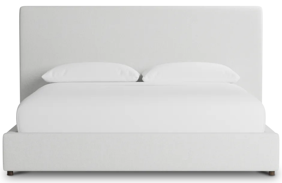 Grayton Elite Ivory 54" Upholstered Platform Bed