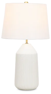 Alexa White Table Lamp