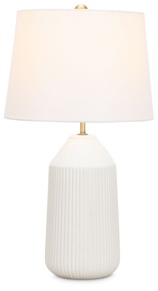 Alexa White Table Lamp