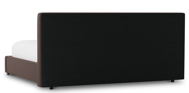 Grayton Elite Dark Brown 44" Upholstered Platform Bed