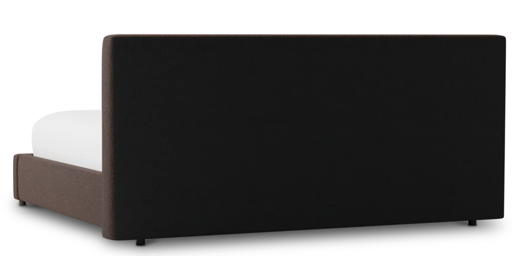 Grayton Elite Dark Brown 44" Upholstered Platform Bed