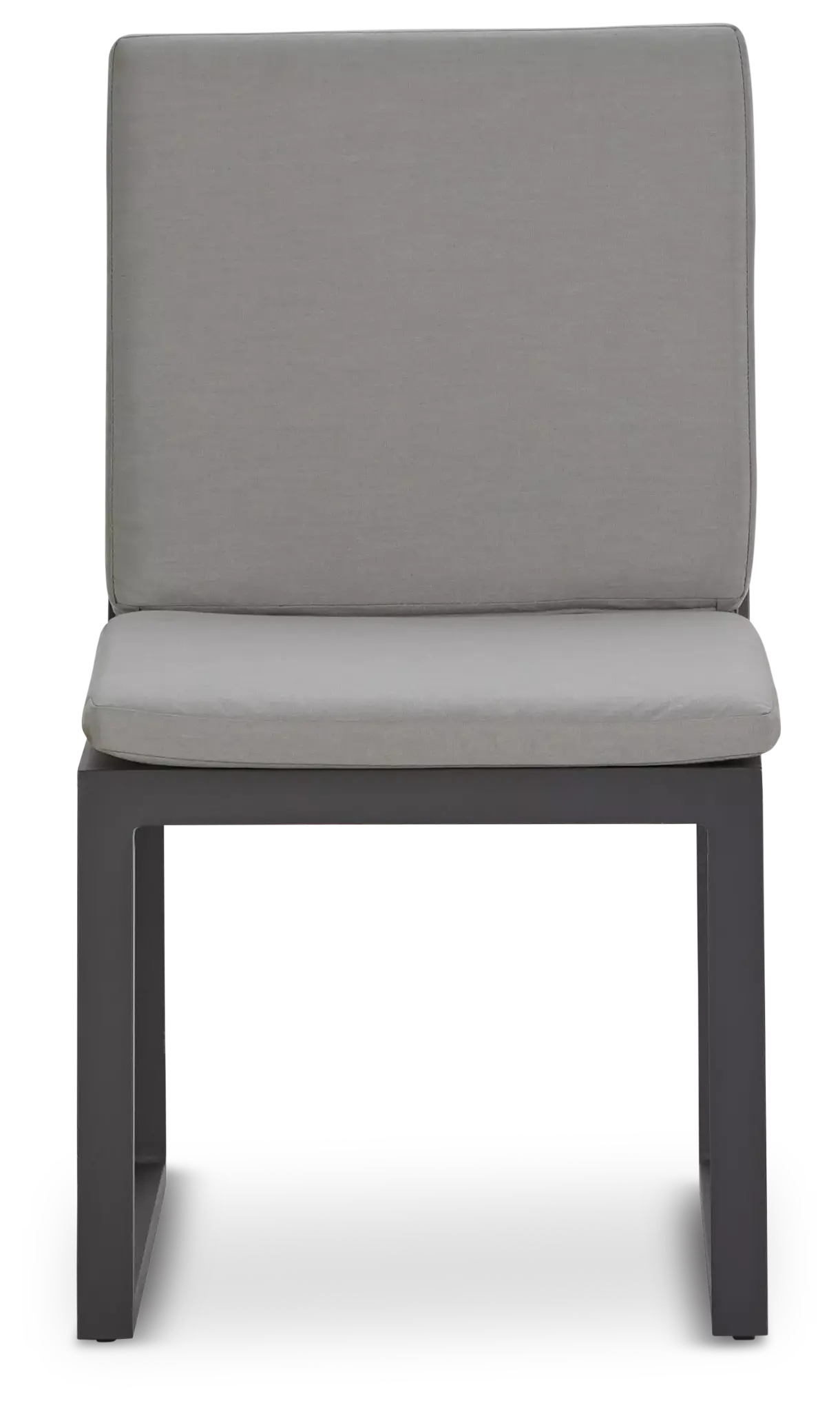 Linear Dark Gray Aluminum Cushioned Chair Linear Dark Gray Aluminum Cushioned Chair