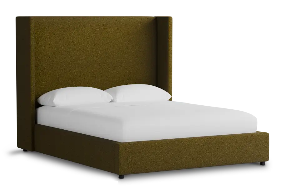 Captiva Elite Dark Green 60" Upholstered Shelter Bed Captiva Elite Dark Green 60" Upholstered Shelter Bed