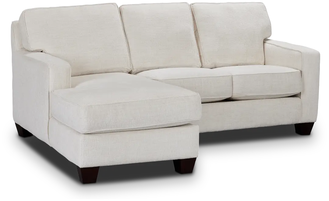 Andie White Fabric Left Chaise Sectional Andie White Fabric Left Chaise Sectional