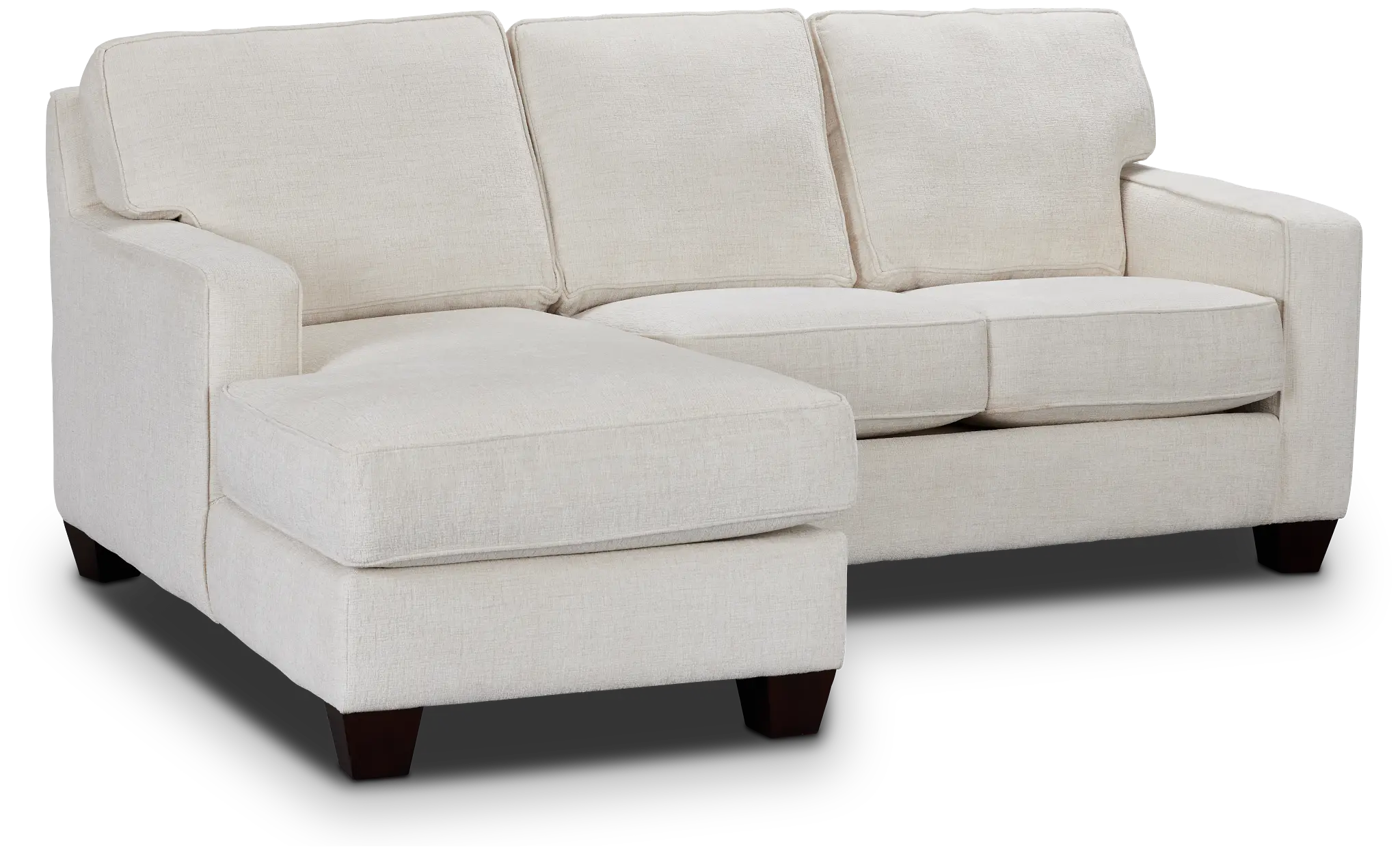 Andie White Fabric Left Chaise Sectional Andie White Fabric Left Chaise Sectional