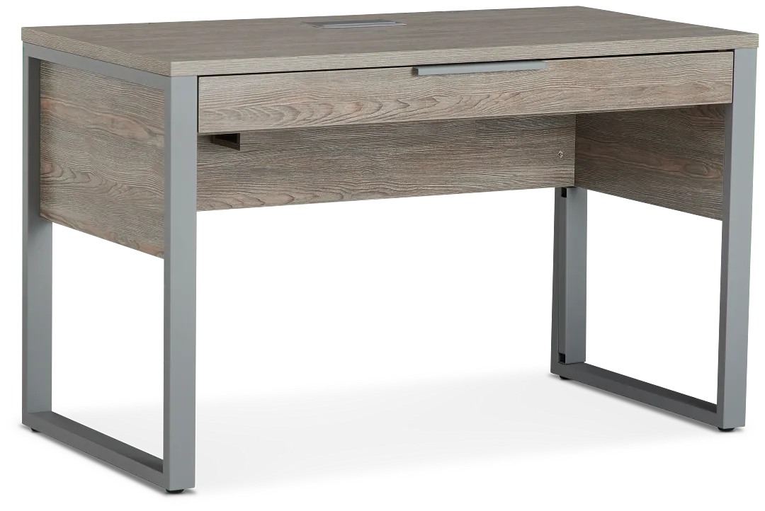 Clark Gray Dropdwn Dr Desk