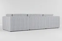 Destin Sea Lane Dark Blue Fabric 3-piece Modular Sofa