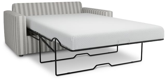 Siesta Sea Lane Dark Gray Fabric Memory Foam Sleeper