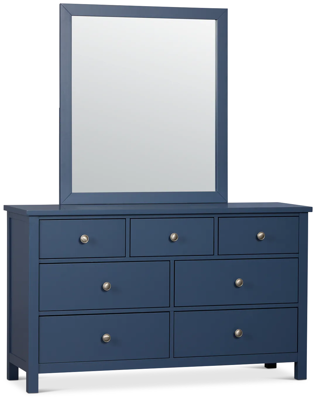 Charleston Dark Blue Dresser & Mirror