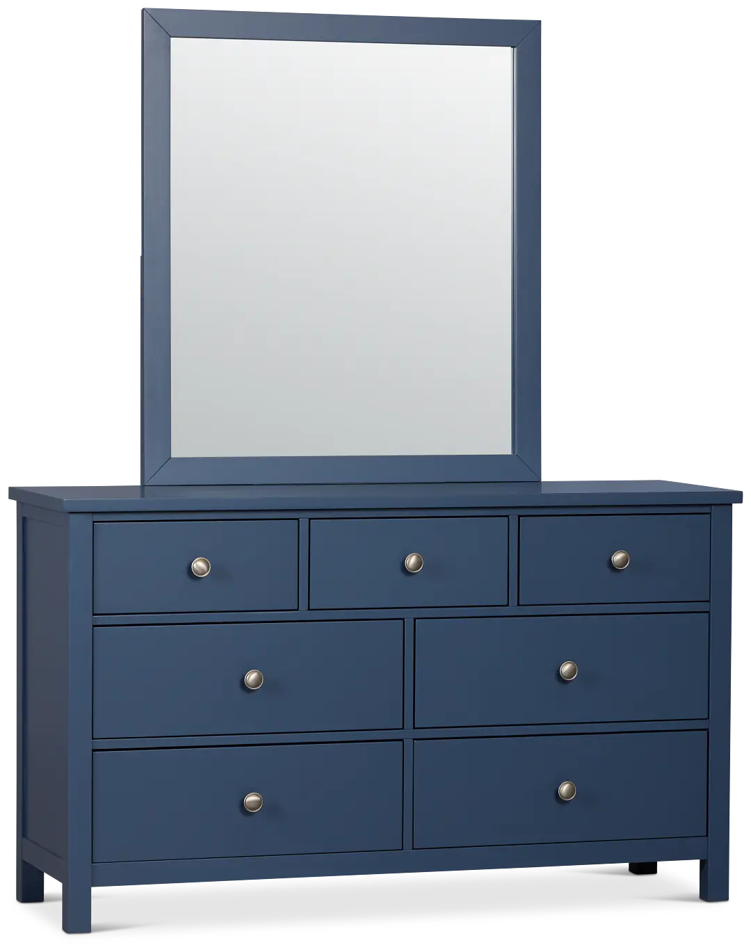 Charleston Dark Blue Dresser & Mirror Charleston Dark Blue Dresser & Mirror