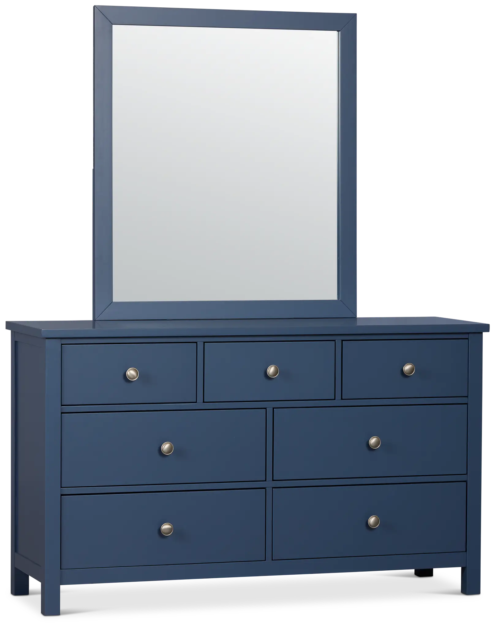 Charleston Dark Blue Dresser & Mirror Charleston Dark Blue Dresser & Mirror