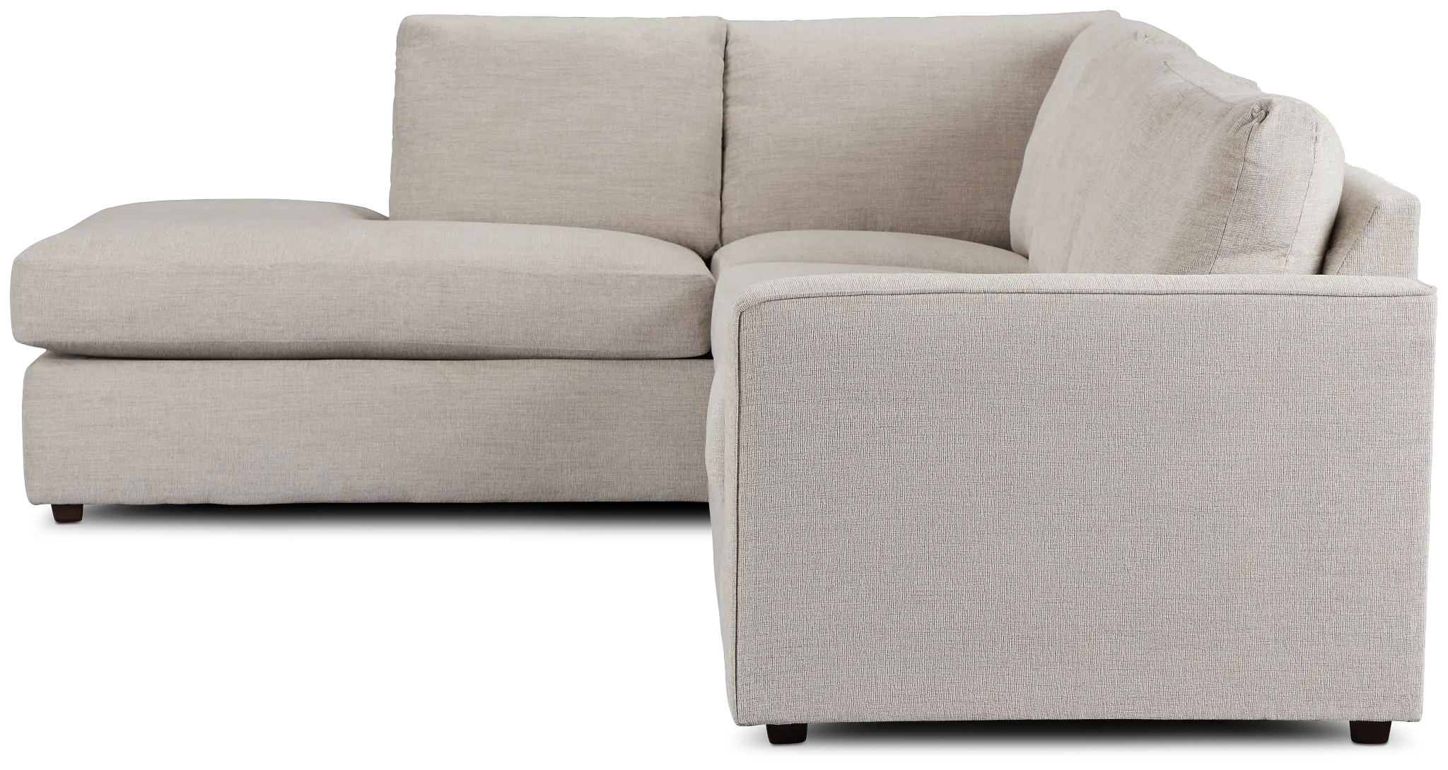 Davis Gray Micro Left Bumper Sectional Davis Gray Micro Left Bumper Sectional