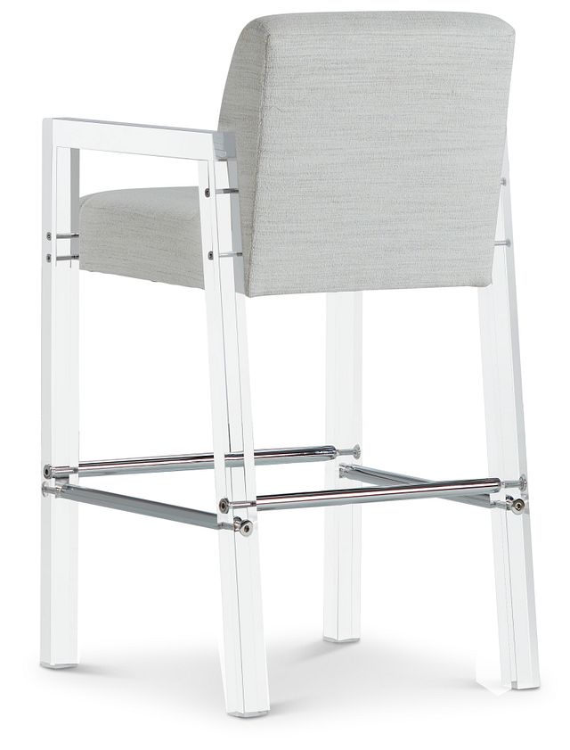 Ocean Drive Whiteacrylic 30" Upholstered Barstool