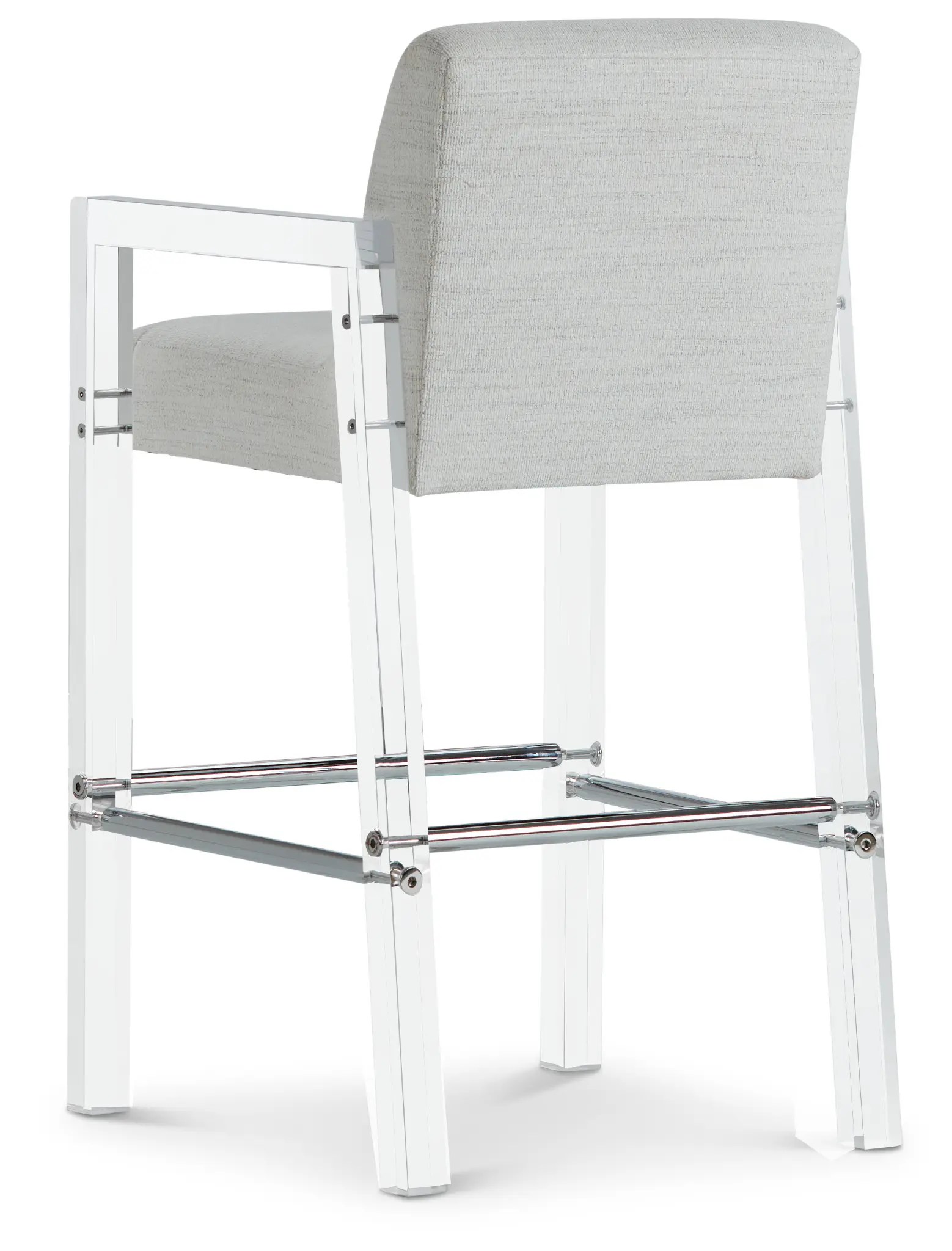 Ocean Drive Whiteacrylic 30" Upholstered Barstool Ocean Drive Whiteacrylic 30" Upholstered Barstool