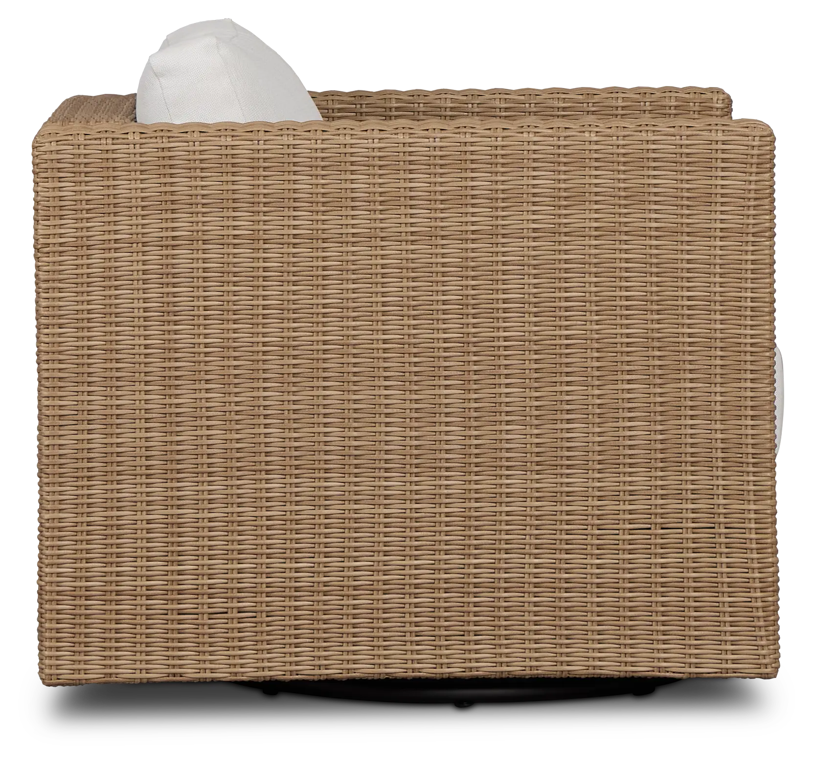 Montecito Light Tone Swivel Chair With Light Beige Cushions Montecito Light Tone Swivel Chair With Light Beige Cushions