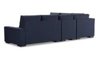 Edgewater Peyton Dark Blue Medium Two-arm Sectional