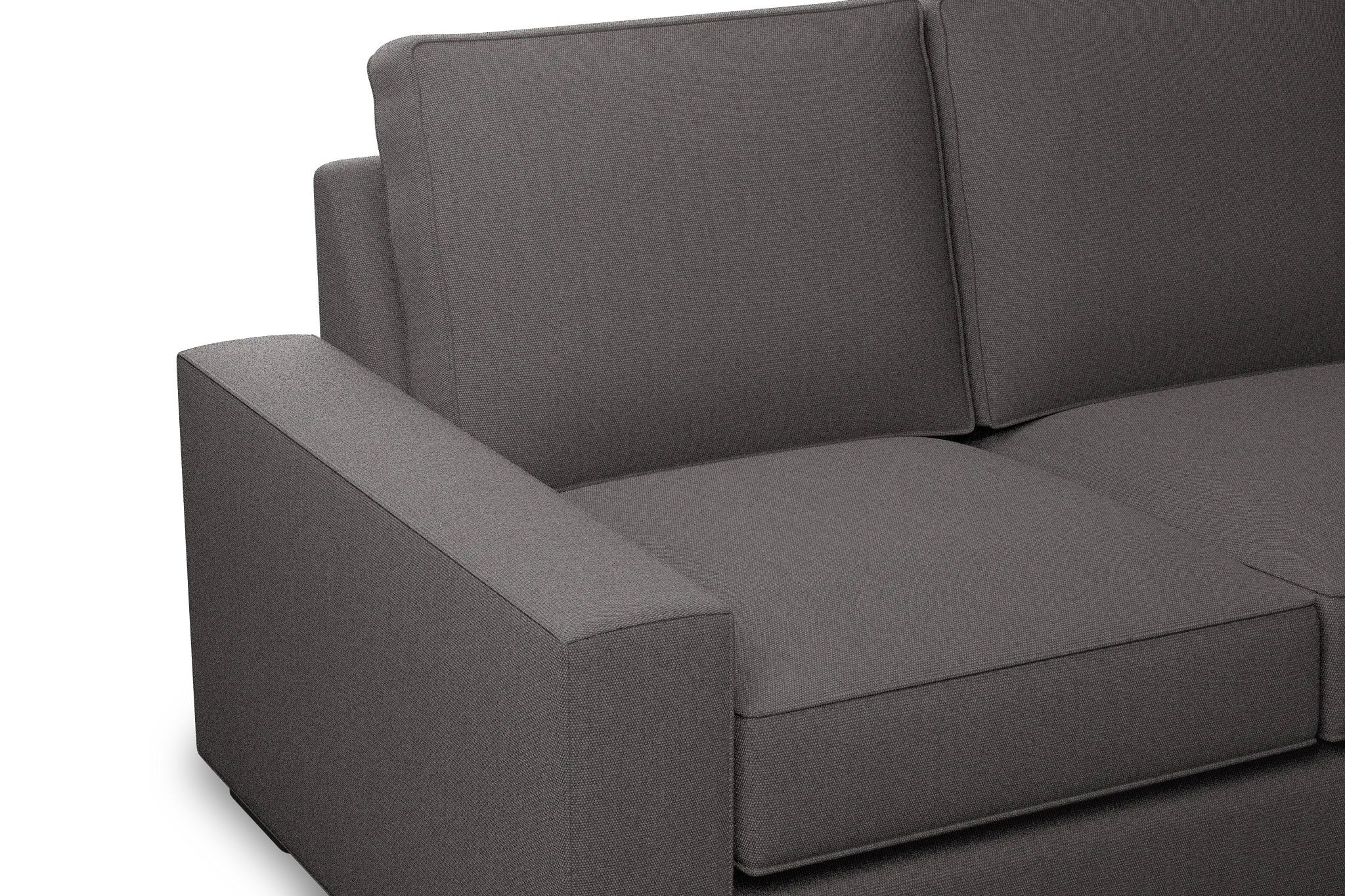 Edgewater Peyton Gray 96" Sofa W/ 3 Cushions