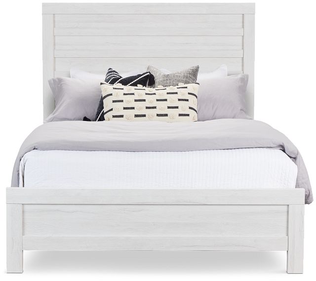 Everett White Panel Bed