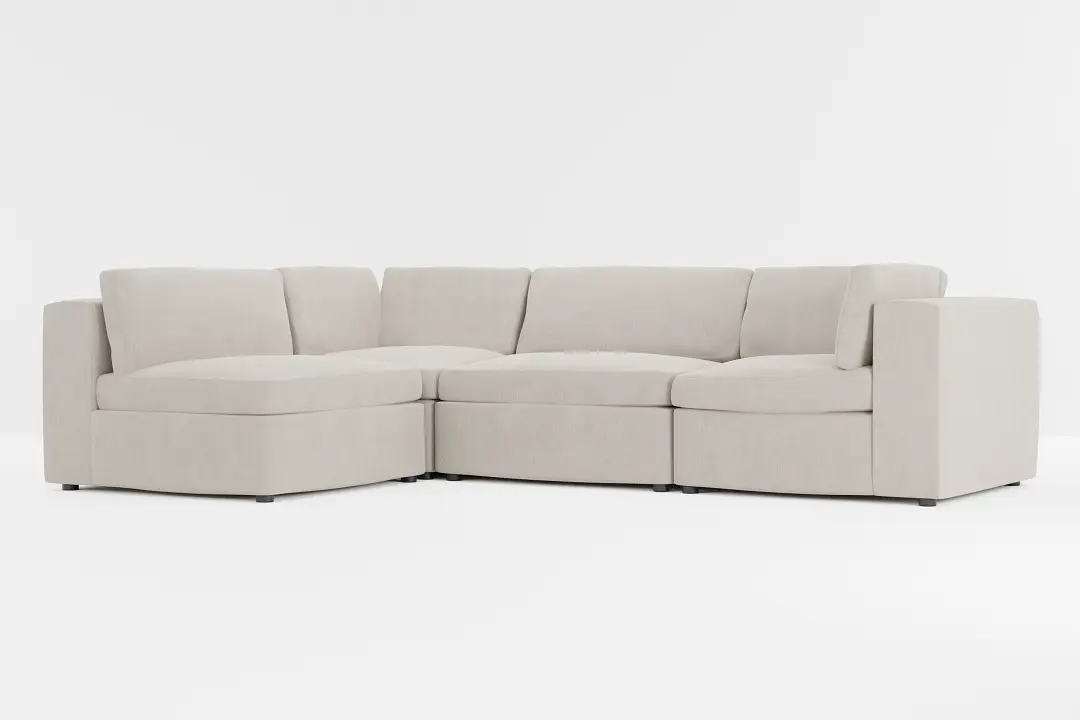 Destin Revenue Beige Fabric 4-piece Modular Sectional Destin Revenue Beige Fabric 4-piece Modular Sectional