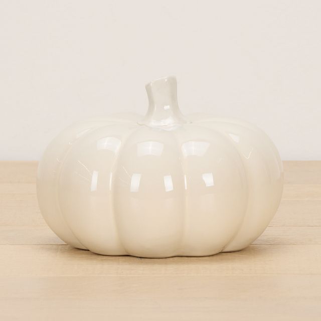 Pumpkin White Medium Tabletop Accessory