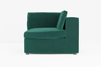 Destin Joya Green Velvet Corner Chair