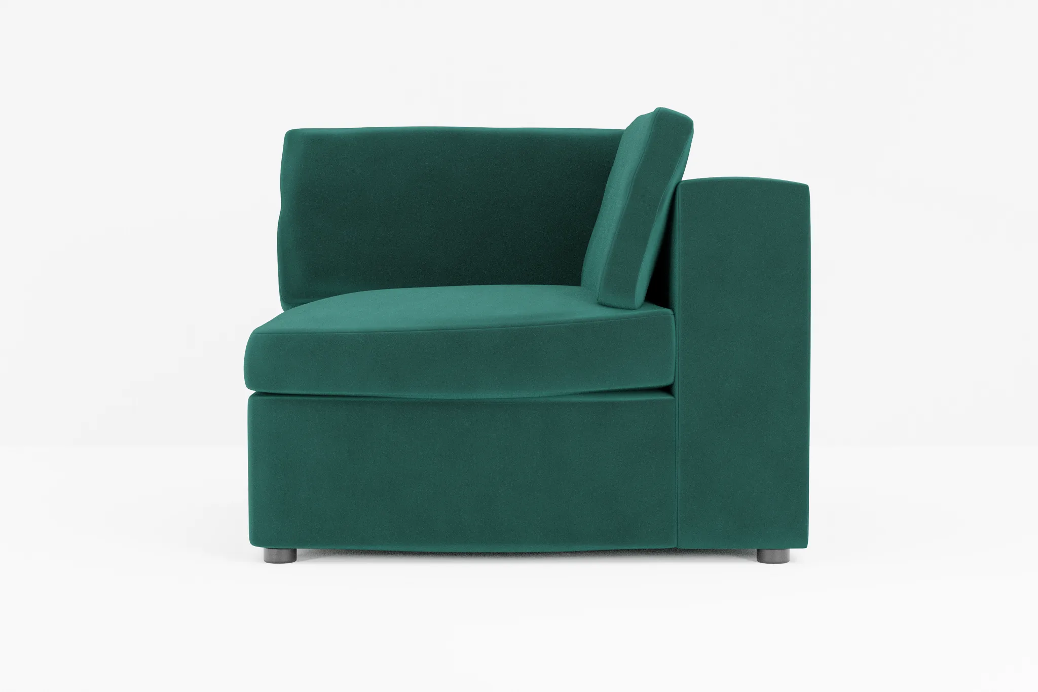 Destin Joya Green Velvet Corner Chair