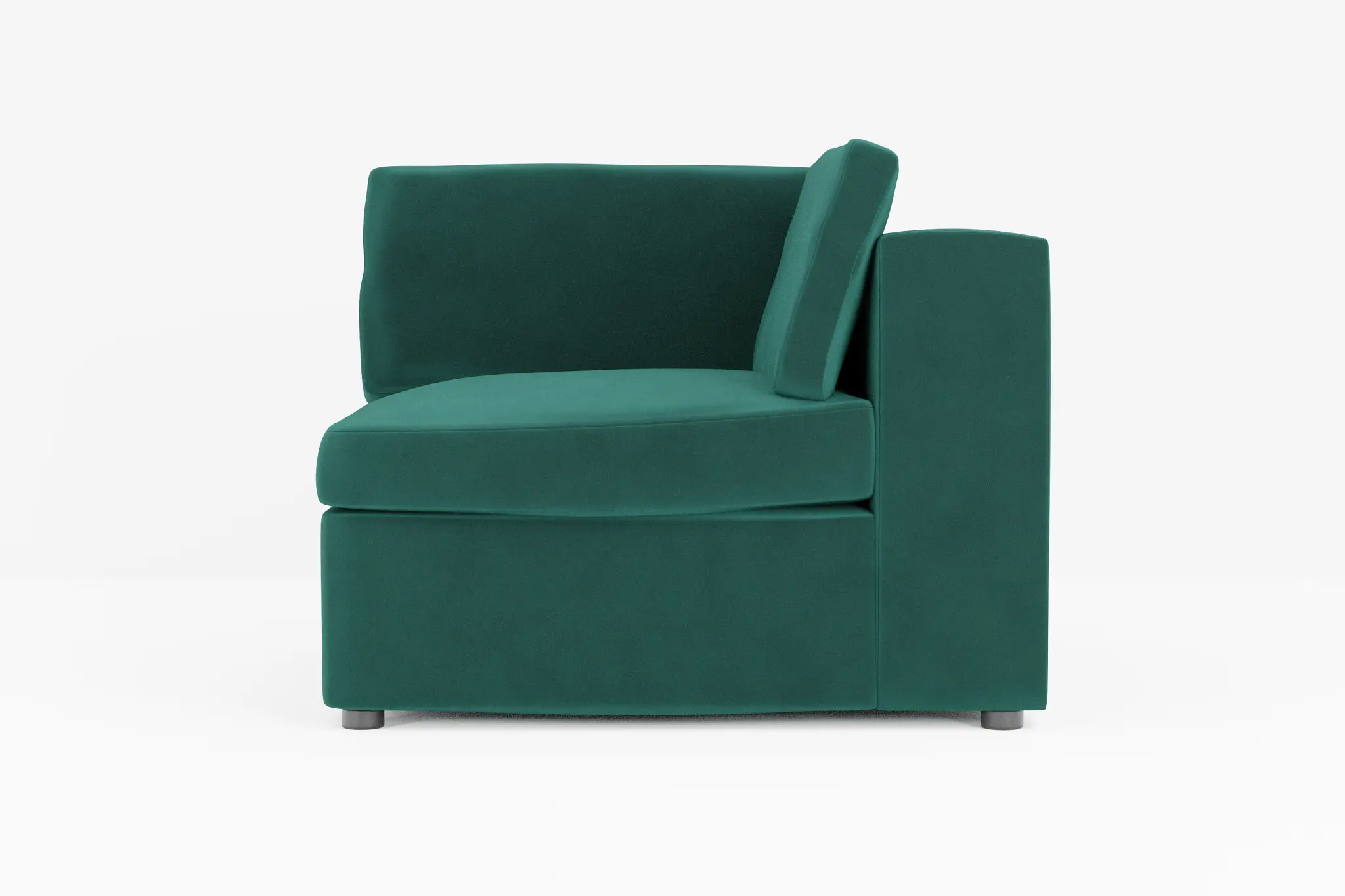 Destin Joya Green Velvet Corner Chair Destin Joya Green Velvet Corner Chair