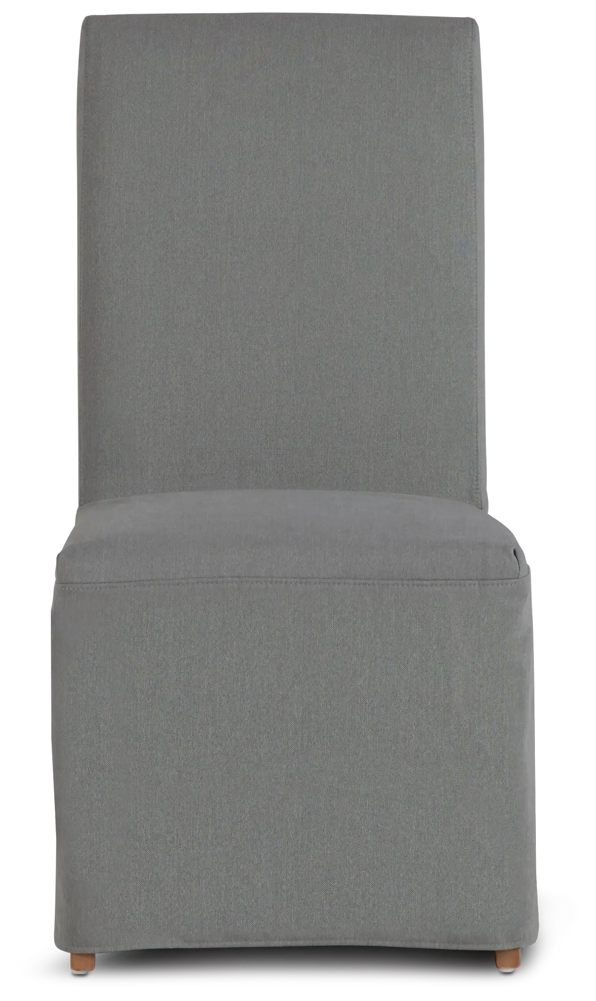 Destination Light Gray Long Slipcover Chair With Light Tone Leg Destination Light Gray Long Slipcover Chair With Light Tone Leg